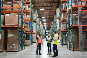 A team of warehouse workers.